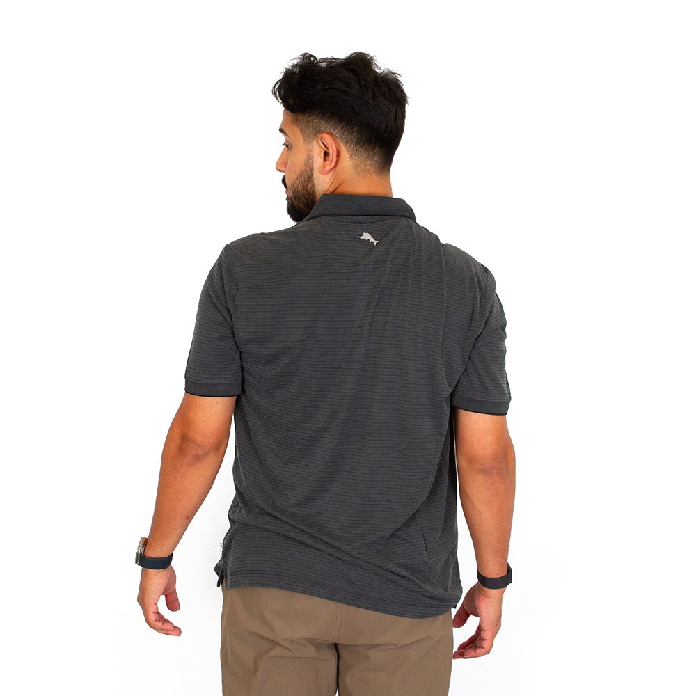 Interlocking UO, Tommy Bahama, Grey, Polo, Men, Stripe, Tencel/Modal, Coolmax, Shirt, 924513